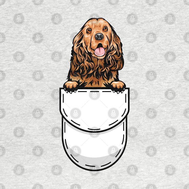 Funny Cocker Spaniel Pocket Dog by Pet My Dog